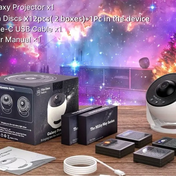 Star Projector Night Light - Black - Picture 5 of 6